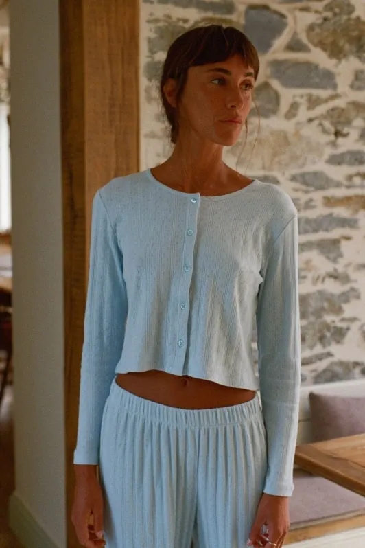 Nénés Nénés Damen vegan Cardigan Maud Hellblau, Blau, – Produktbild 2 von 2