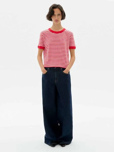 thinking mu thinking mu Stripes Zowi R T-Shirt, Willy (rot), – Produktbild 2 von 3