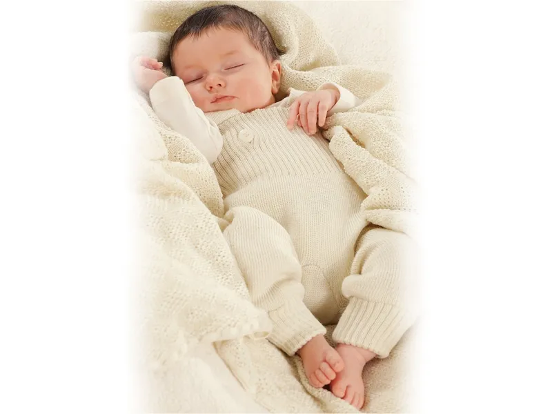 Disana Disana Baby Hose mit Trägern Bio-Merinowolle natur Gr.62/68, Natur, – Produktbild 2 von 2