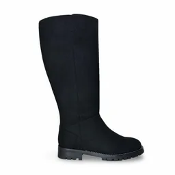 Nae Vegan Shoes Nae Vegan Shoes NAE | Irem Vegane Stiefel bis zum Knie – Schlanker Komfort in schwarzem Wildleder – Produktbild 1 von 1