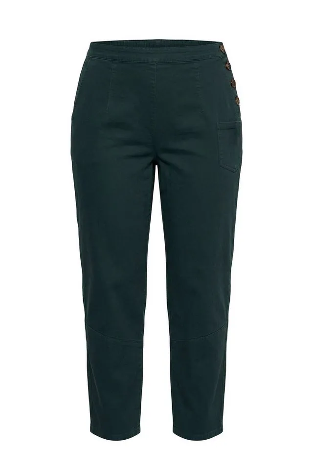 Ulla Popken Regular-fit-Jeans Barrel-Hose weites Bein Komfortbund Biobaumwolle, Grau, – Produktbild 3 von 4