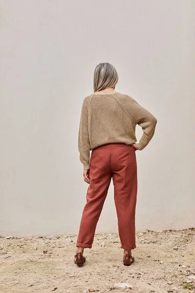 TIRALAHILACHA TIRALAHILACHA Pantalón Faren Pants, Rot, – Produktbild 3 von 4