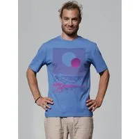 watapparel watapparel T-Shirt Unisex Sun and Moon Skyline, Bright blue, – Produktbild 1 von 1