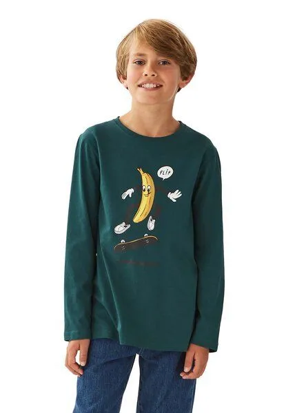Band of Rascals Band of Rascals Banana Flip Longsleeve, Racing-green, – Produktbild 5 von 6