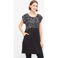 WiDDA Widda Damen vegan Kleid Too Lines Schwarz/WeiÃŸ – Produktbild 1 von 1
