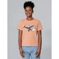 watapparel watapparel T-Shirt Frauen Spacewhale, Fraiche peche, – Produktbild 1 von 1