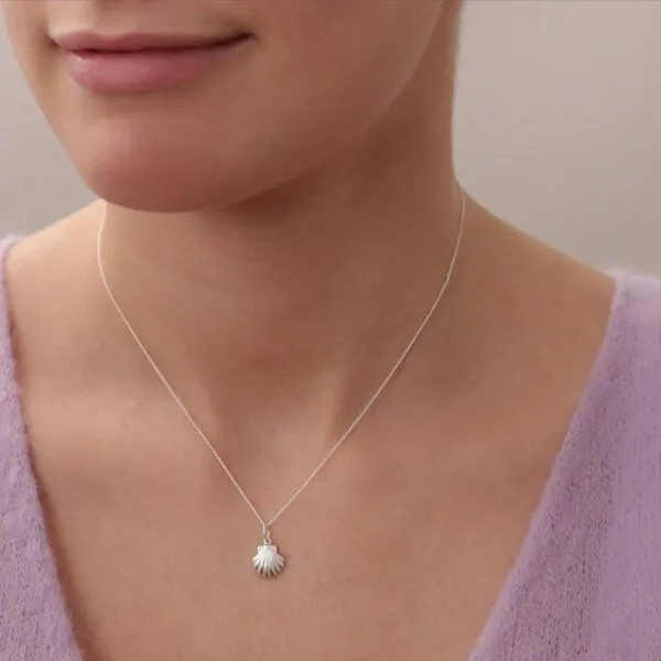 BELLYBIRD Jewellery BELLYBIRD Jewellery Halskette - kleine Muschel, Anhänger/ Silber/ Silber vergoldet, Silber, – Produktbild 1 von 4