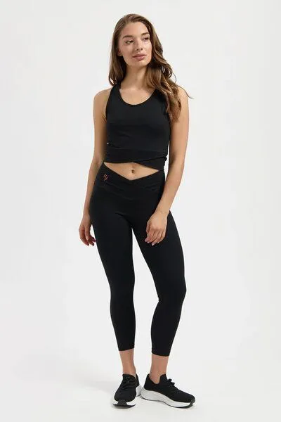 Urban Goddess Urban Goddess Sati Yoga Crop Tank Top, Onyx black (schwarz), – Produktbild 4 von 4