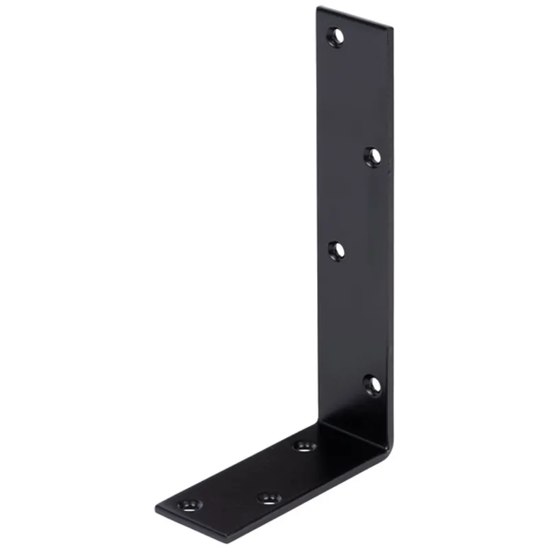Alberts ALBERTS Balkenwinkel, verzinkt, schwarz, TxHxB 100x200x40 mm – Produktbild 1 von 1