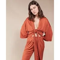 JAN N JUNE JAN N JUNE Wickelbluse YUCATAN rost – Produktbild 1 von 1