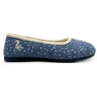 thies Veganer Hausschuh "thies ® Eco Snow Ballerina" aus weichem Wollfilz, zert. Bio-Baumwolle, Jeans, – Produktbild 1 von 1