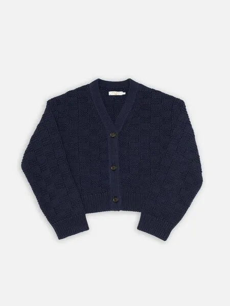 Nudie Jeans Nudie Jeans - Karla Knitted Cardigan, Blau (blueberry), – Produktbild 2 von 4