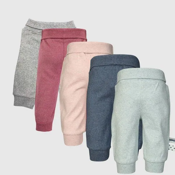 OrganicEra Baby-Hose mit Gummiband 'OrganicEra' aus Bio-Baumwolle, Rose, – Produktbild 4 von 4