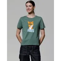 watapparel watapparel T-Shirt Frauen Fuchs, Green bay, – Produktbild 1 von 1