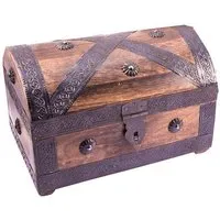 Mitienda Shop Mitienda Shop Piratentruhe aus Holz Antikoptik – Produktbild 1 von 1