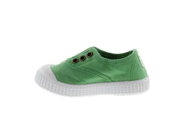 Victoria Victoria vegane Kinder-Schlüpfsneaker – Tintada de Lona, Trebol (grün), – Produktbild 2 von 4