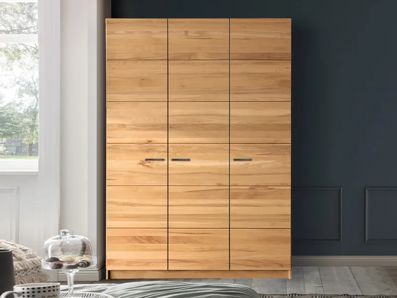 allnatura allnatura Drehtüren-Kleiderschrank "Salentino" | 3-türig mit Komforteinteilung | Wildeiche, Braun, – Produktbild 2 von 2