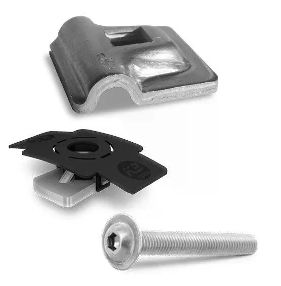 K2 Systems K2 Systems Blitzschutzklemme 8mm Erdungs-Set 2004922 | inkl. MK2 Einlegemutter & M8 Schraube | für K2 Montagesysteme – Produktbild 2 von 3