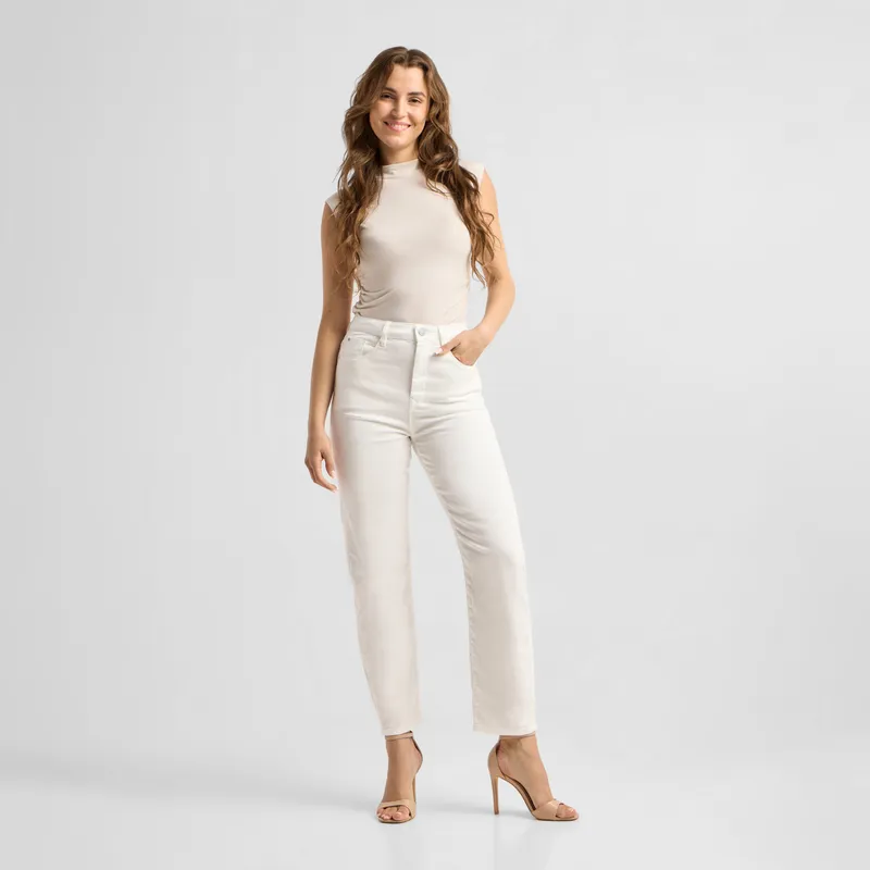 DAWN Damen Jeans STARDUST High Waist O-Shape DAWN Bio-Baumwolle, Blue, – Produktbild 1 von 6