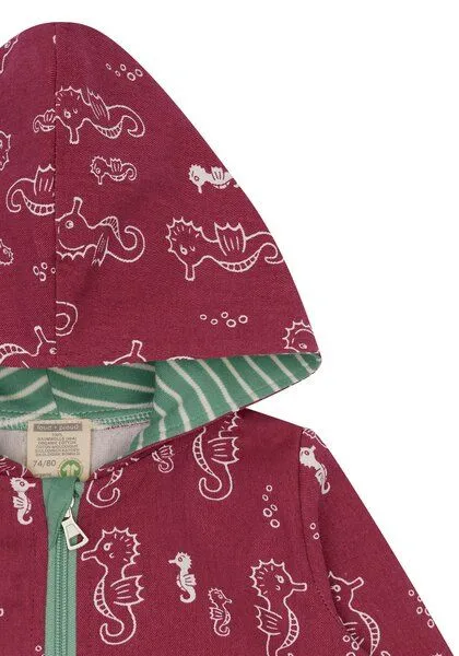 loud + proud loud + proud Babys & Kinder Outdoorjacke, GOTS-zertifiziert, Rouge(rosa), – Produktbild 4 von 4