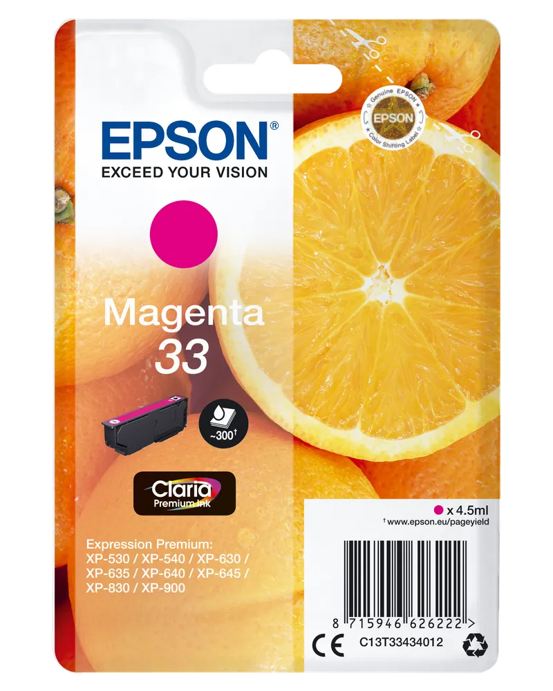Epson Epson Tintenpatrone T3343/ 33 magenta – Produktbild 1 von 2