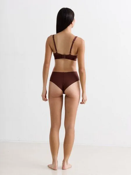 erlich textil erlich textil Casual Cotton High Waist Brazil String aus Bio-Baumwolle, Umbra, – Produktbild 6 von 6