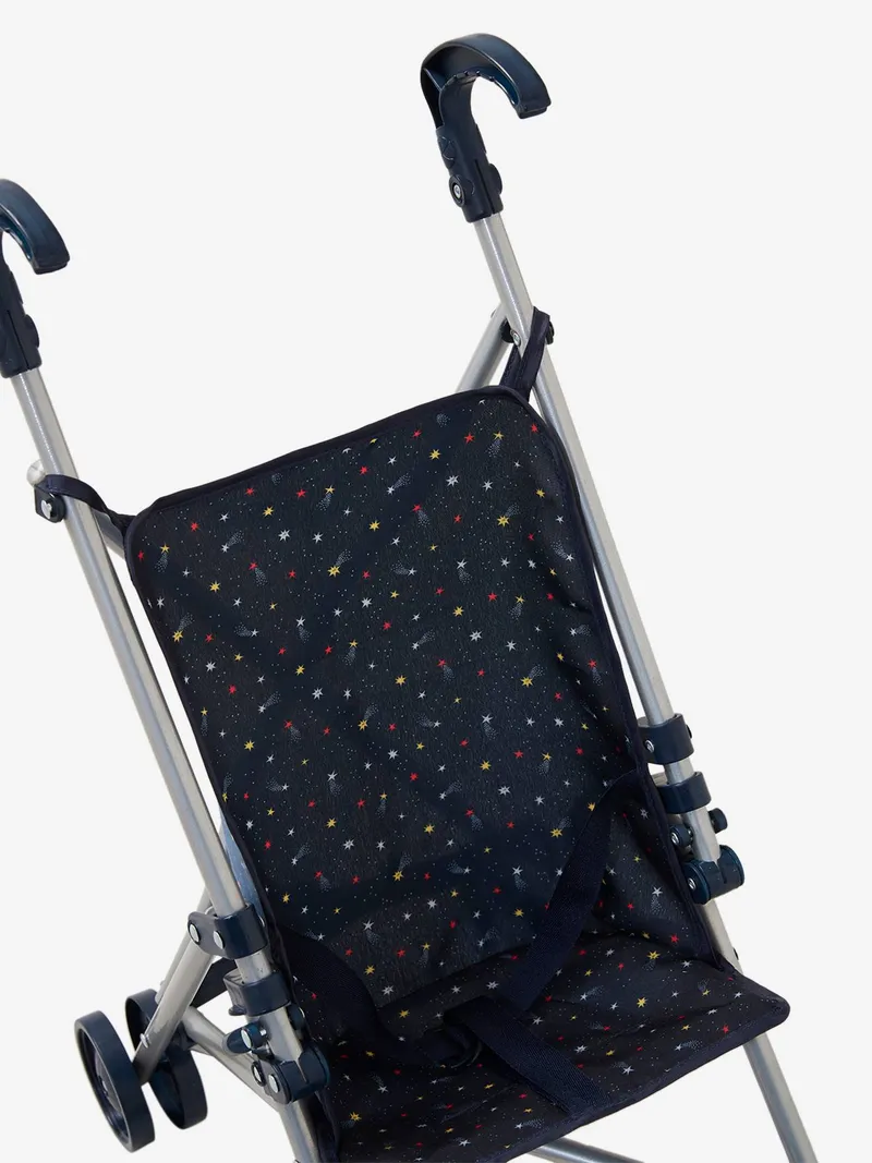 Vertbaudet Puppen-Buggy, Nachtblau/kometen, – Produktbild 3 von 4