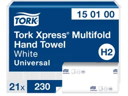 Tork Tork Xpress Multifold-Papierhandtücher "Universal H2" 21 x 230 Blatt, weiß – Produktbild 1 von 1