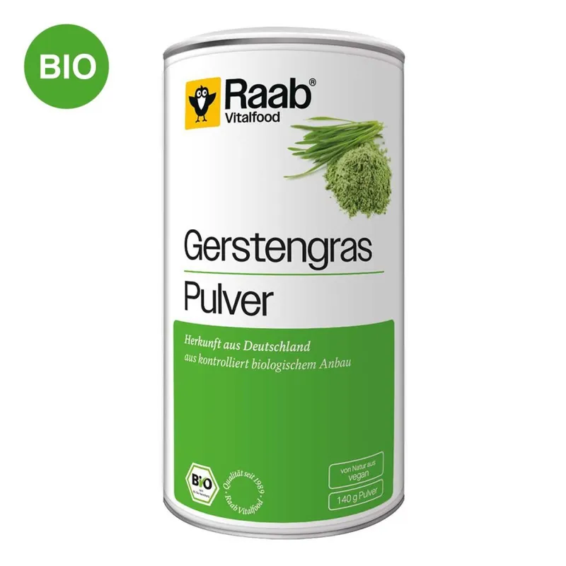 Raab Raab Vitalfood Gerstengras Bio Pulver – Produktbild 1 von 1