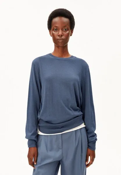 ARMEDANGELS ARMEDANGELS FINE KNIT Damen Pullover aus TENCEL Modal Mix, Dusty moon, – Produktbild 1 von 4