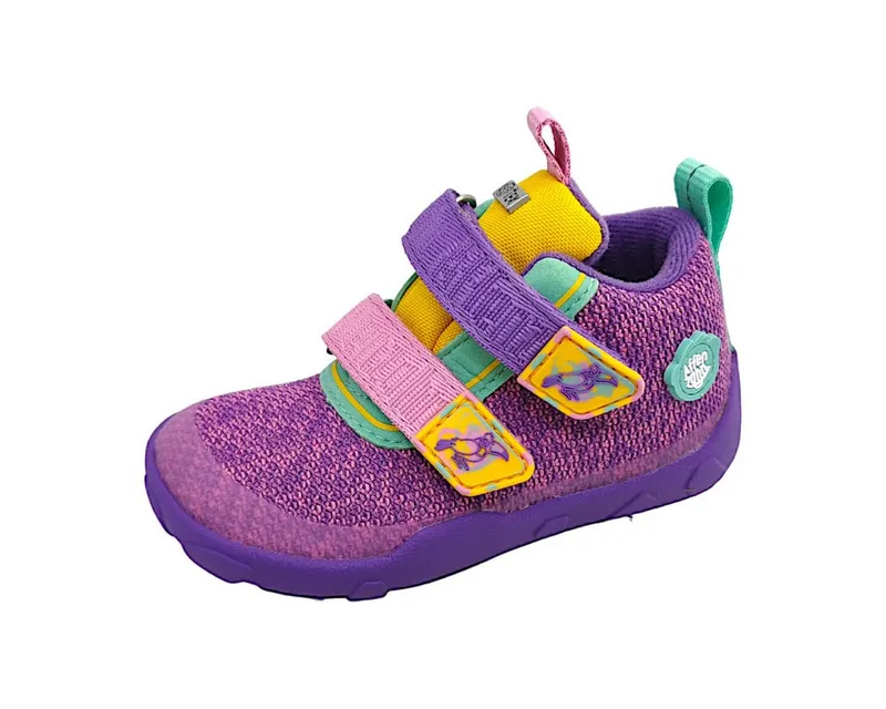 Affenzahn Affenzahn Knit Happy Kreativ Tukan Klettschuh, Lila, – Produktbild 3 von 3