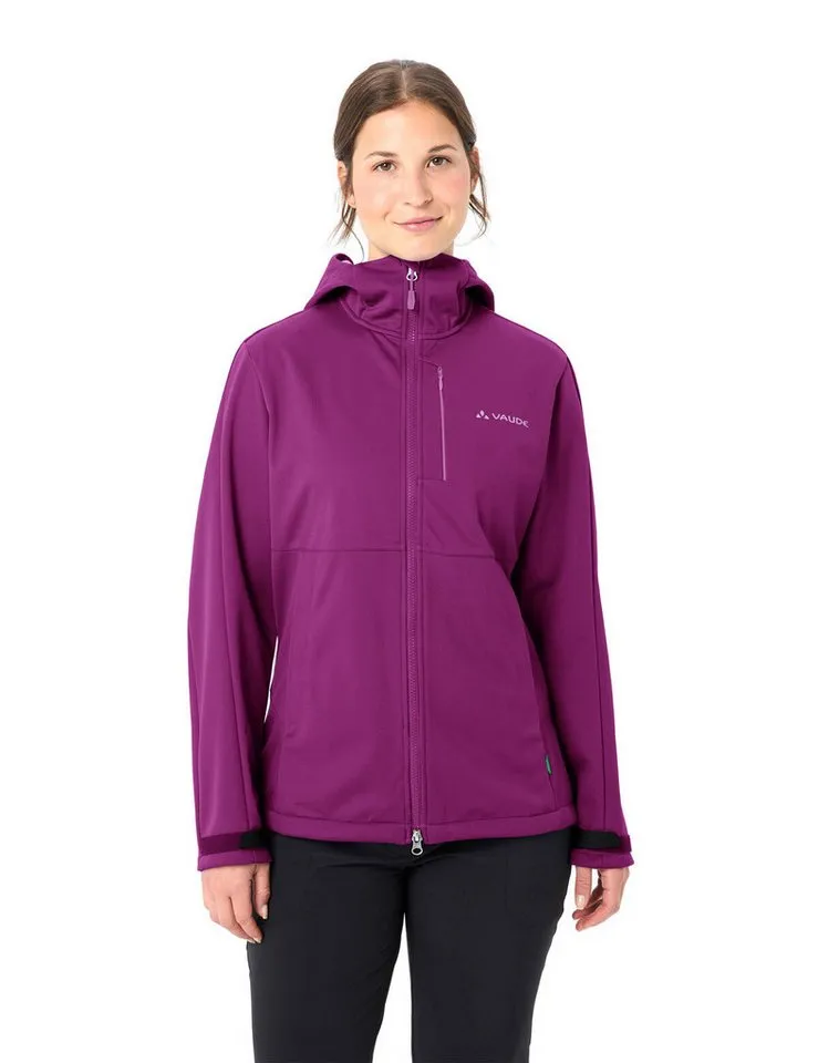 Vaude Vaude Outdoorjacke Women's All Year Elope Softshell Jacket II (1-St) atmungsaktive und kuschelige Softshell Jacke, Blau, – Produktbild 3 von 5