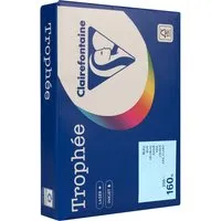 Clairefontaine 250 Blatt Clairfontaine Farbiges Kopierpapier "Trophee" 160 g/m², DIN A4, hellblau – Produktbild 1 von 1
