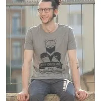 päfjes päfjes Otter Schotter Gang - Fair Wear Männer T-Shirt - Heather Grey – Produktbild 1 von 1