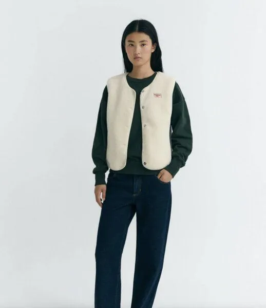 thinking mu thinking mu Jay Vest, Weiß (ivory), – Produktbild 2 von 4