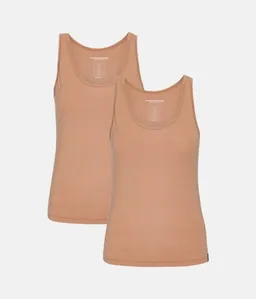 Copenhagen Bamboo 2 Stück Tan Bamboo Tank Top – Produktbild 1 von 1