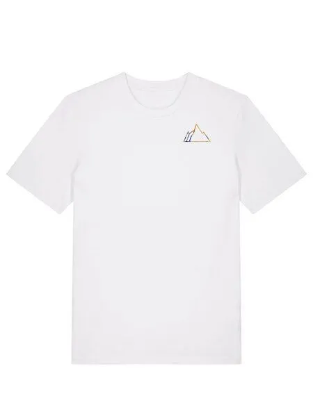 Kultgut Kultgut Artdesign - Biofair - Vegan Klassik Shirt /Little Faded Mountain, Weiß, – Produktbild 3 von 3