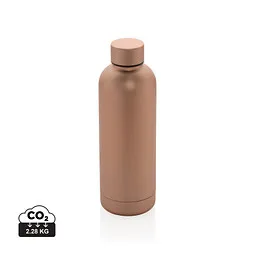 XD Collection XD COLLECTION Impact Vakuumflasche aus RCS recyceltem Stainless-Steel, braun – Produktbild 1 von 1