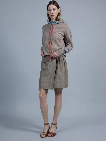 Susan's Fashion Susan's Fashion Wickelrock Cara aus leichtem Jeansstoff 100% Biobaumwolle, Grün, – Produktbild 1 von 3