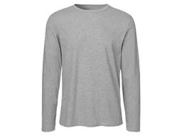 Neutral Neutral Bio-Herren-Langarmshirt mit Rundhalsaussschnitt grau, Gr. S – Produktbild 1 von 1