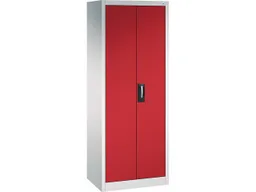 C+P C+P Stahlschrank mit Flügeltüren "Acurado" H1950xB700xT500mm, Lichtgrau/Rubinrot – Produktbild 1 von 1
