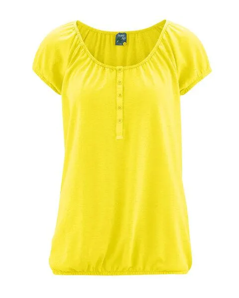 HempAge HempAge Damen Blusenshirt Hanf/Biobaumwolle, Chilli (rot), – Produktbild 2 von 3
