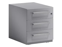 Bisley Bisley Rollcontainer "Note" mit Griff, 3 Schubladen T 56,5 cm silber – Produktbild 1 von 1