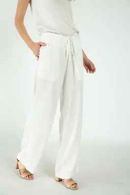 Neu Nomads Neu Nomads Damen vegan Hose Palazzo Weites Bein Weiß – Produktbild 1 von 1