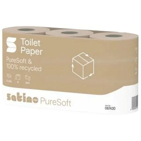 Satino by WEPA Satino by WEPA PureSoft Toilettenpapier 2-lagig - 36x600 Blatt – Produktbild 1 von 1