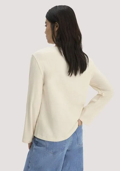 hessnatur hessnatur Heavy Jersey Longsleeve Relaxed aus reiner Bio-Baumwolle, Natur, – Produktbild 2 von 4
