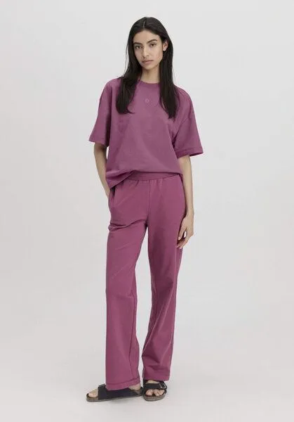 hessnatur hessnatur Loungehose Relaxed aus Bio-Baumwolle mit Kapok, Violett, – Produktbild 1 von 4
