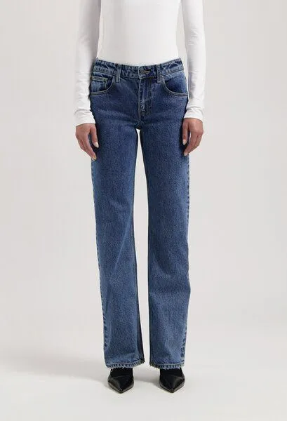 MUD Jeans MUD Jeans Damen Jeans Straight Leg "Carry - Stone Vintage", Blue, – Produktbild 4 von 4