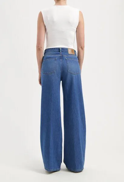 MUD Jeans MUD Jeans Damen Jeans "Sara High Loose Flow - Medium Vintage Stone", Blue, – Produktbild 3 von 4