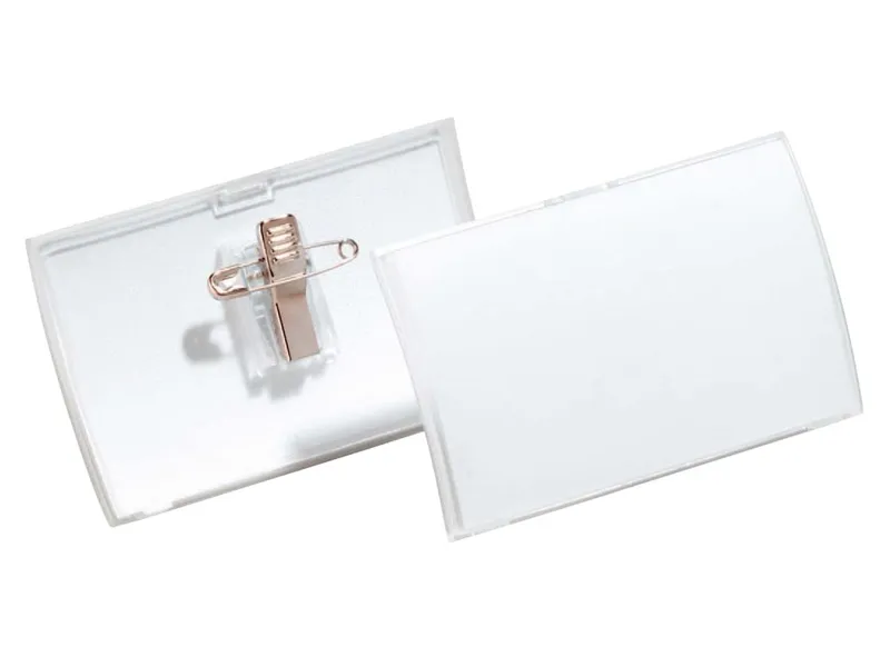 Durable Durable Namensschilder 'CLICK FOLD' aus PP mit Kombiklemme 40 x 75 mm, 25 Stk. – Produktbild 2 von 3